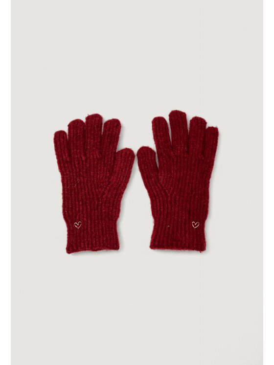 Pieces Pieces Γάντια Γυναικεία Pcjucca Gloves Bc Κόκκινο