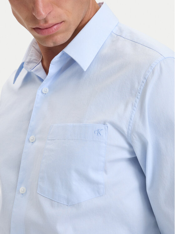 Calvin Klein Calvin Klein Риза Eoe Oxford LV04LH111G Светлосин Regular Fit