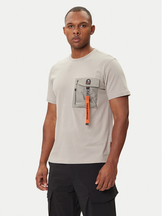 Parajumpers Parajumpers T-Shirt Mojave 25WMPMTSRE07 Beżowy Regular Fit