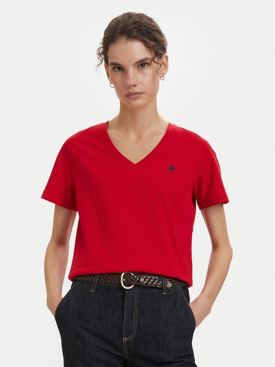 Beverly Hills Polo Club Beverly Hills Polo Club Футболка P-SS26W-TS516518 Червоний Regular Fit