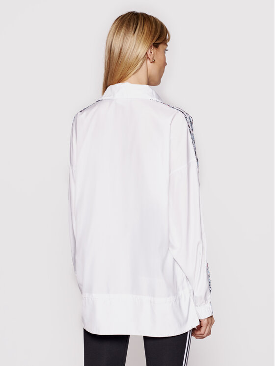 Giacca anorak Half-Zip GN3106 Bianco Standard Fit