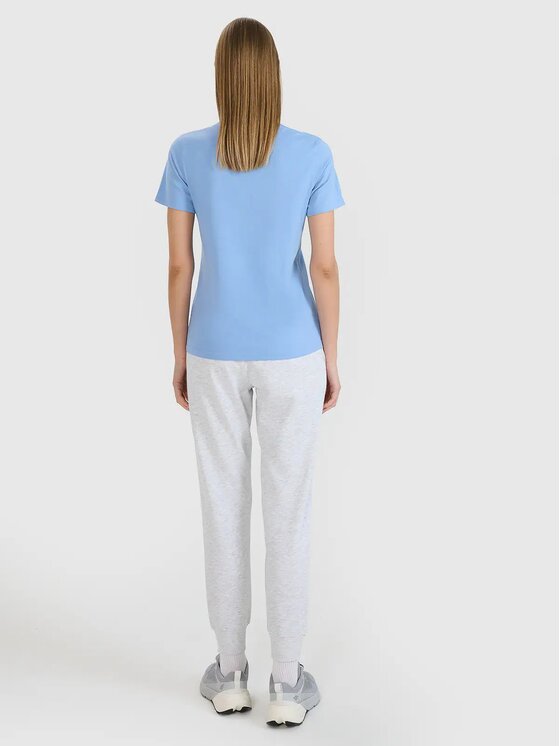 4F 4F T-Shirt FWMM00TTSHF2356-32S Niebieski Regular Fit