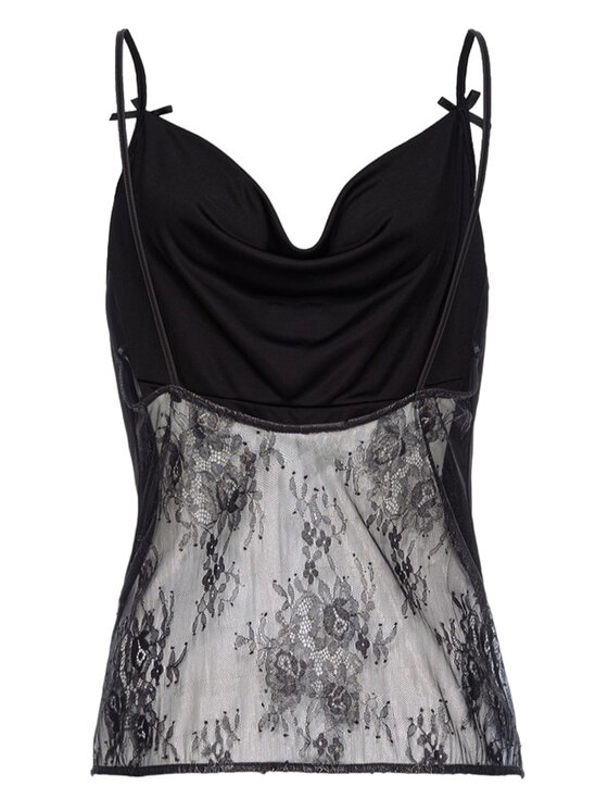 PINKO Pinko Top 103197-A1PD Czarny Regular Fit