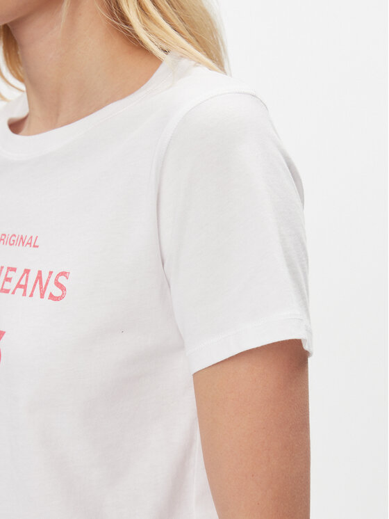 Pepe Jeans Pepe Jeans T-krekls Harbor PL505743 Balts Regular Fit