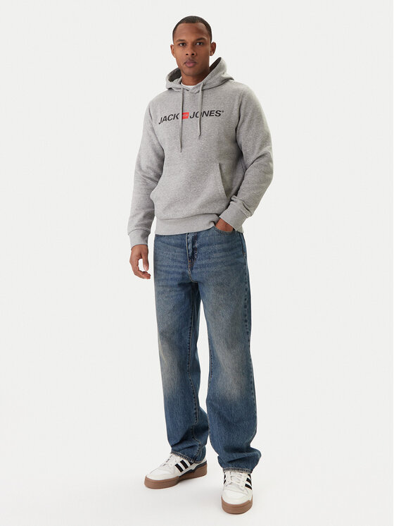 Jack & Jones Jack & Jones Bluză Corp Old Logo 12137054 Gri Regular Fit