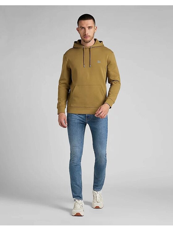 Lee Lee Felpa PLAIN HOODIE Marrone Regular Fit