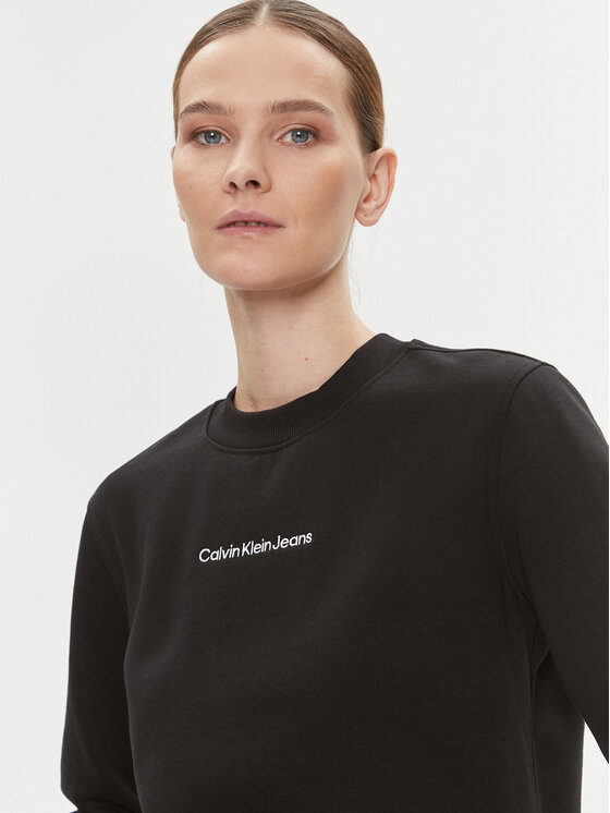 Calvin Klein Jeans Calvin Klein Jeans Mikina Institutional J20J222548 Čierna Regular Fit