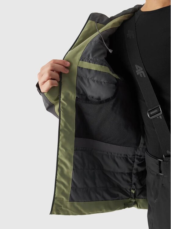 4F 4F Giacca da sci 4FWAW24TTJAM579-43S Verde Regular Fit