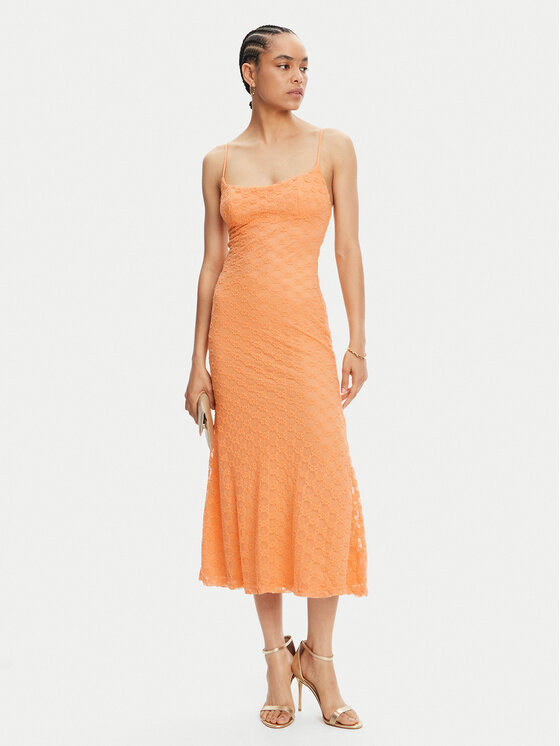 Bardot Bardot Sukienka koktajlowa Adoni 57998DB1 Pomarańczowy Regular Fit