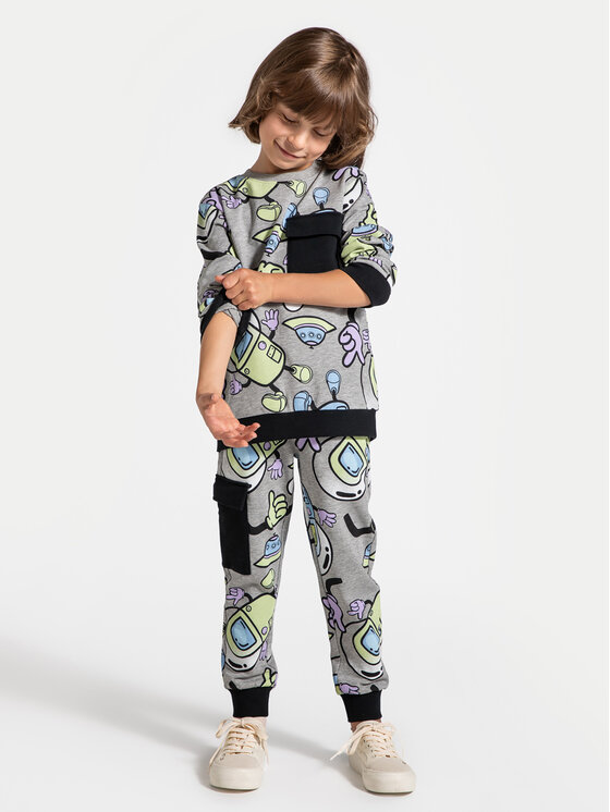 Coccodrillo Coccodrillo Суитшърт ZC4132101WBK Сив Regular Fit
