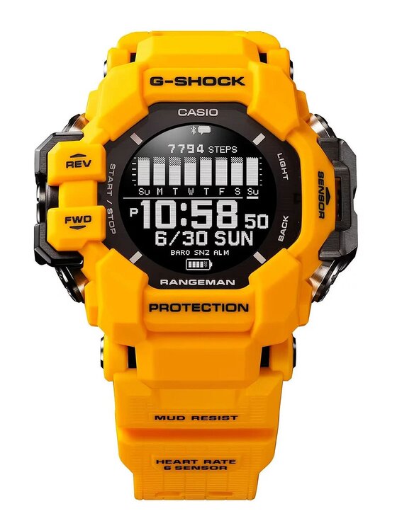 Casio Casio Hodinky GPR-H1000-9ER Žlutá