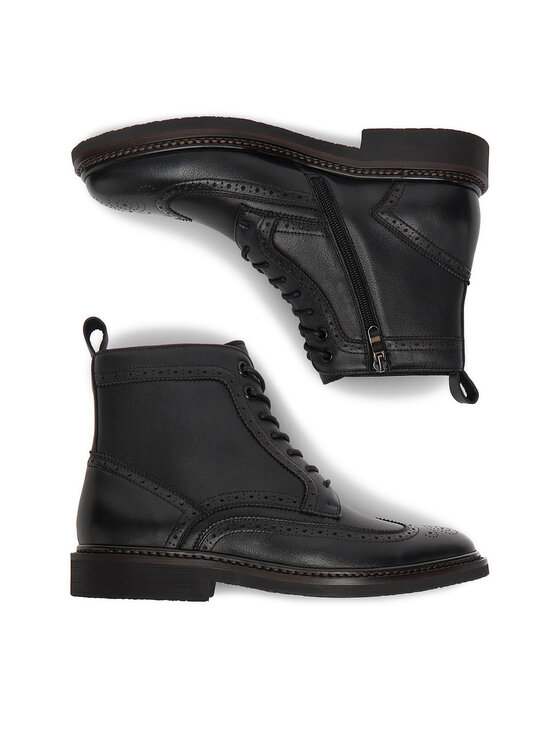 GINO ROSSI Gino Rossi Schnürschuhe EO-Y51-451-AB102 Schwarz