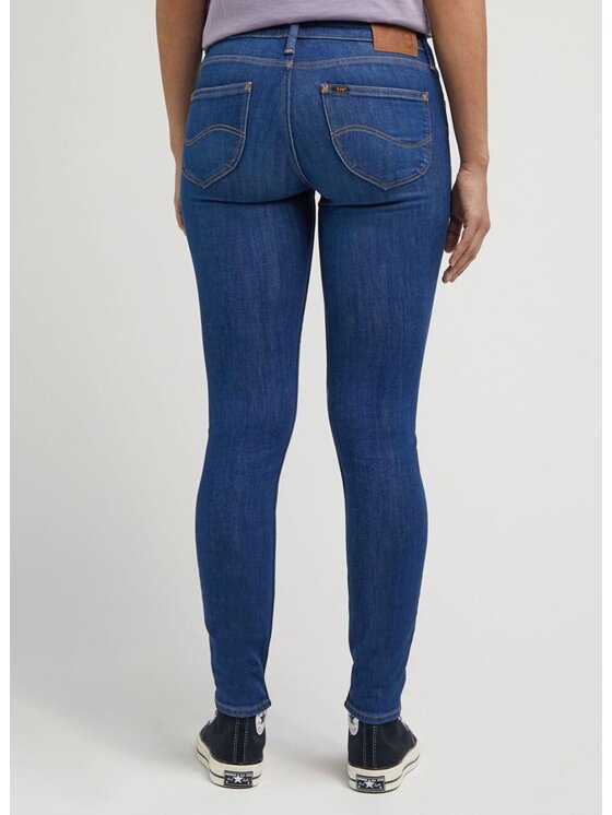 Lee Lee Jeansy SCARLETT Niebieski Skinny Fit