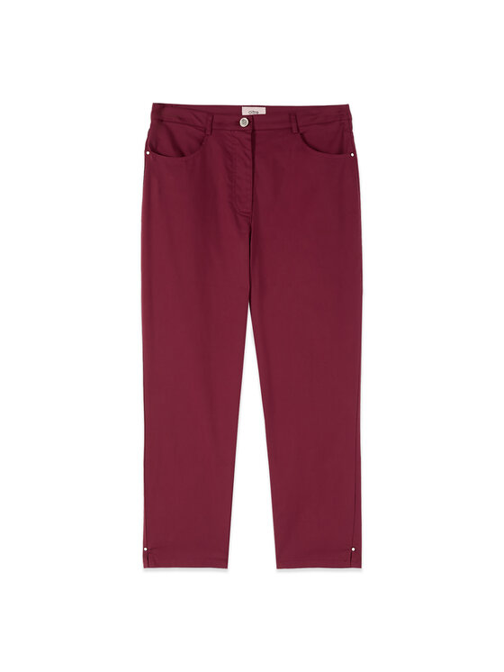 Oltre Oltre Spodnie materiałowe P737R009311N029 Fioletowy Cropp Fit