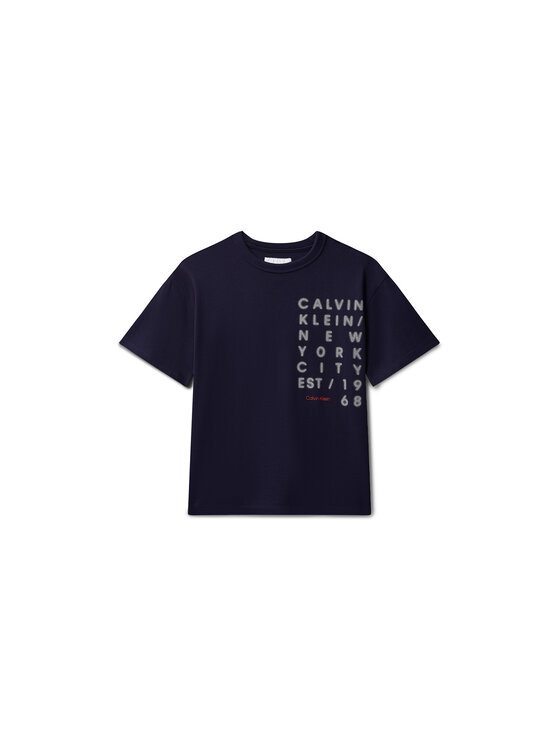 Calvin Klein Jeans Calvin Klein Jeans T-Shirt LVCKSJA02B Tmavomodrá Relaxed Fit