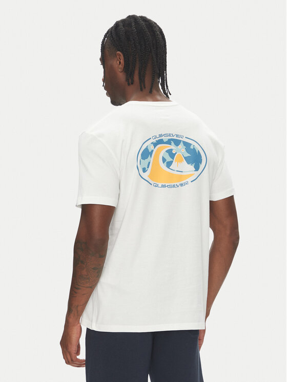 Quiksilver Quiksilver Футболка Ev Flower Chaos Ss EQYZT08050 Білий Regular Fit