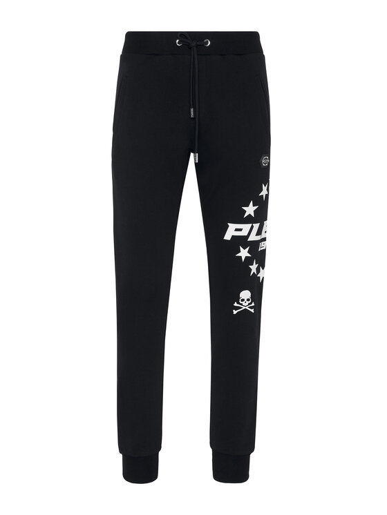 PHILIPP PLEIN PHILIPP PLEIN Teplákové nohavice 3901 Čierna Jogger Fit