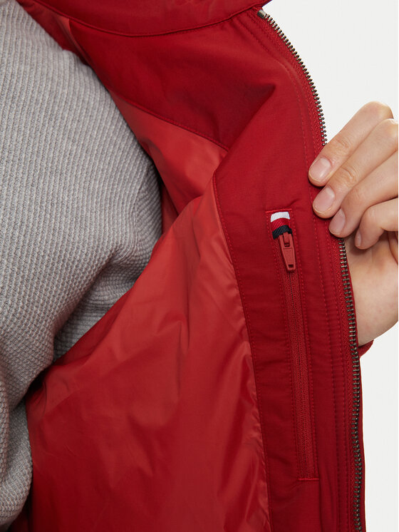 Tommy Hilfiger Tommy Hilfiger Átmeneti kabát Club Harrington MW0MW35670 Piros Regular Fit