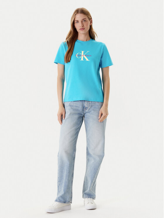 Calvin Klein Jeans Calvin Klein Jeans Tričko Hero Classic LV047B865G Modrá Regular Fit