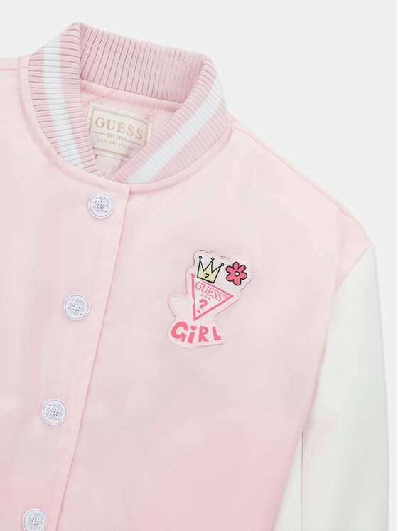 Guess Kids Guess Kids Bunda pro přechodné období 183034 Růžová Classic Fit
