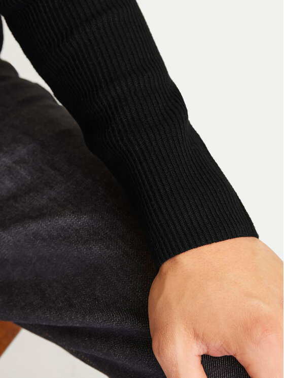 Jack & Jones Jack & Jones Sweter Perfect 12257771 Czarny Regular Fit