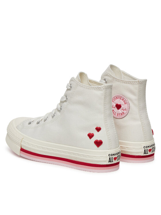 Converse Converse Tenisice Chuck Taylor All Star Lift Valentine'S Day Platform A10716C Bež