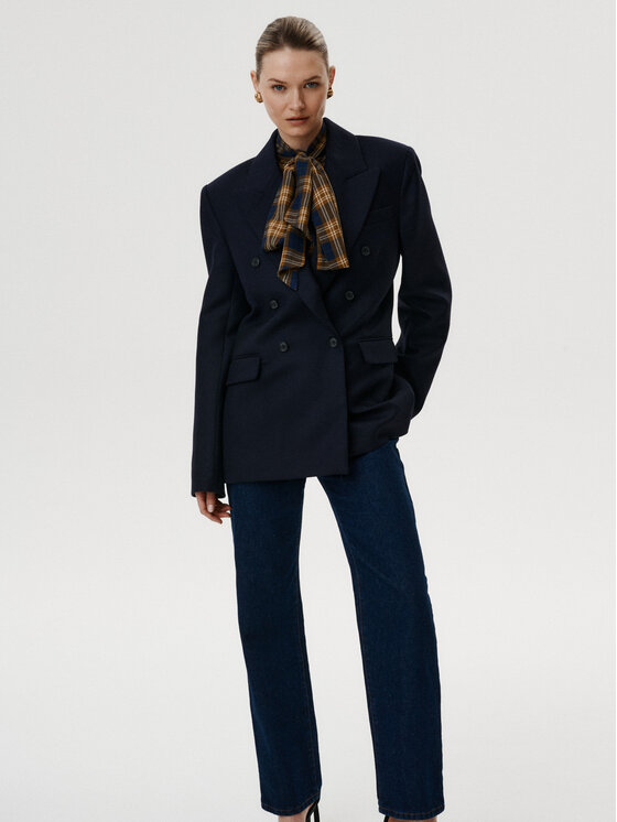 MARI PRETI MARI PRETI Giacca da abito Sovana Blu scuro Oversize