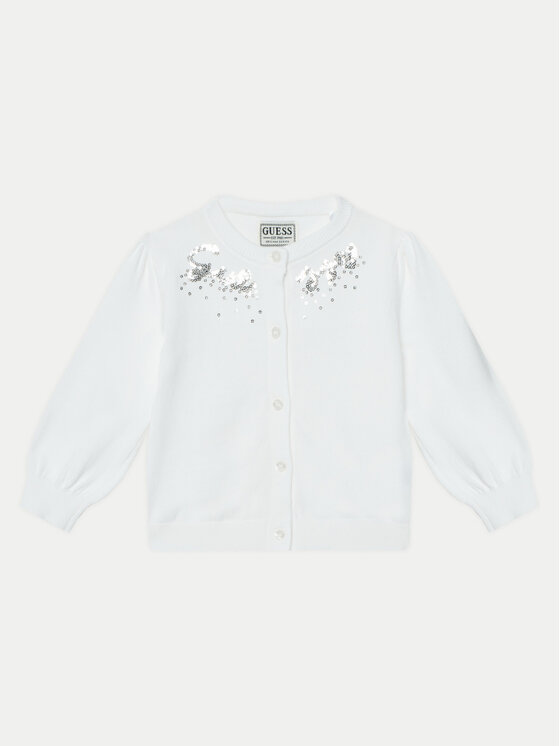 Guess Guess Kardigāns K5RR03 Z3820 Balts Regular Fit