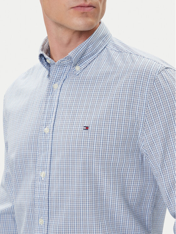 Tommy Hilfiger Tommy Hilfiger Srajca MW0MW39459 Modra Regular Fit