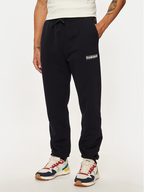 Napapijri Sporta bikses M-box Logo NP0A4I32 Melns Regular Fit