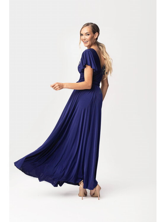 Aurora Aurora Koktejlové šaty Abelia Tmavomodrá Feminine Fit