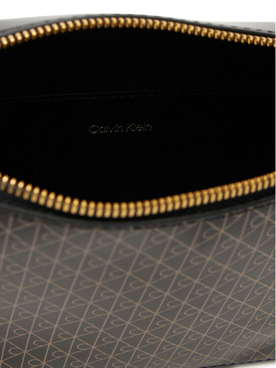 Calvin Klein Calvin Klein Kabelka Emblem Aop Elongated Camera Bag LV04F3268G Čierna