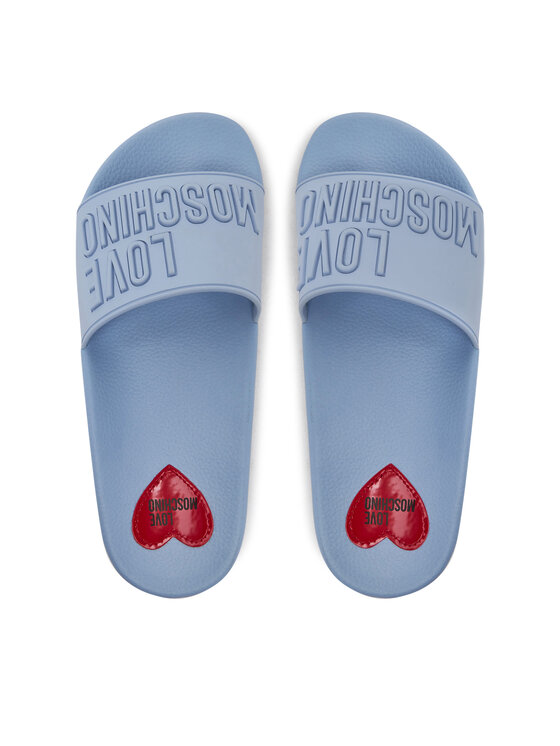 LOVE MOSCHINO LOVE MOSCHINO Klapki JA28052G1MI15712 Niebieski
