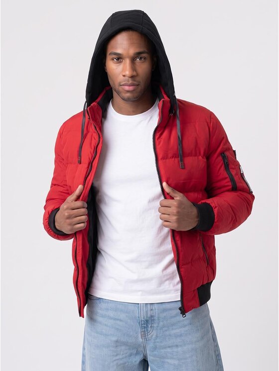MyStars MyStars Kurtka bomber 133280 Czerwony Regular Fit
