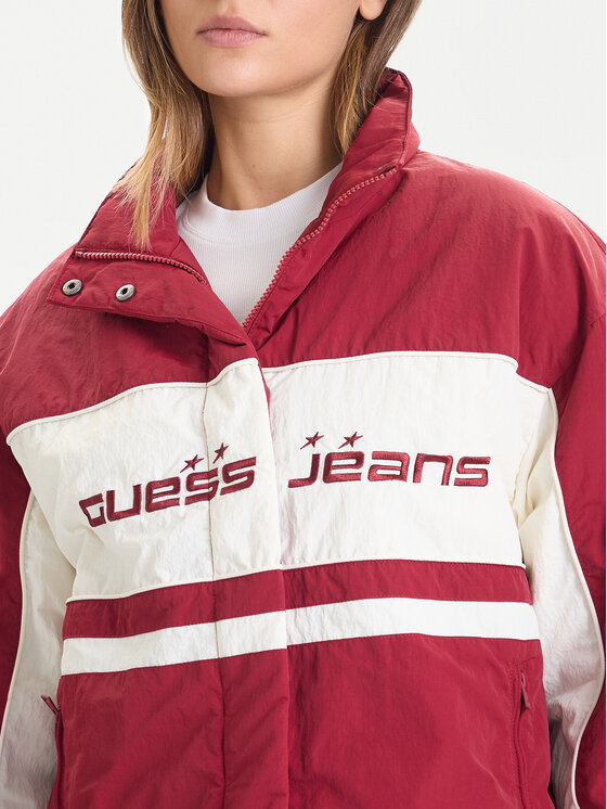 Guess Jeans Guess Jeans Prechodná bunda W5BL11 WGYL2 Červená Regular Fit