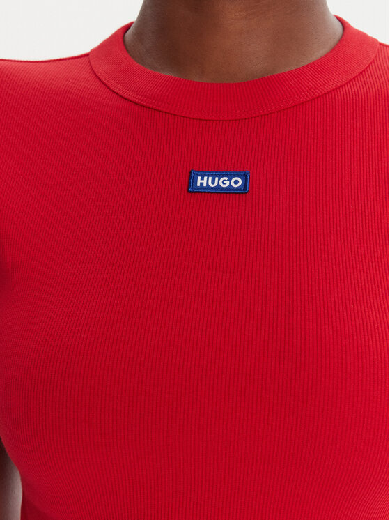 HUGO HUGO Majica Baby 50510749 Rdeča Slim Fit