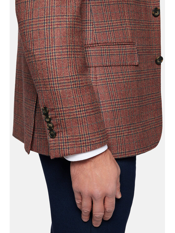 Lancerto Lancerto Marynarka Nailsea MA073124000001 Pomarańczowy Slim Fit