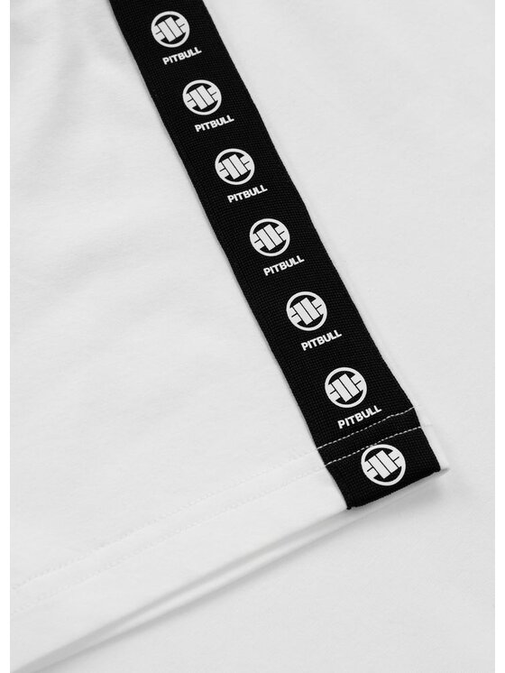 PITBULL PITBULL T-Shirt TAPE NUGGET Biały Regular Fit