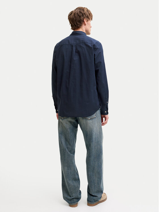 Jack & Jones Jack & Jones Košile Henry 12289197 Tmavomodrá Regular Fit