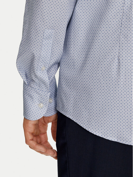 BOSS Boss Srajca H-Hank-Kent-C1-214 50512852 Svetlo modra Slim Fit