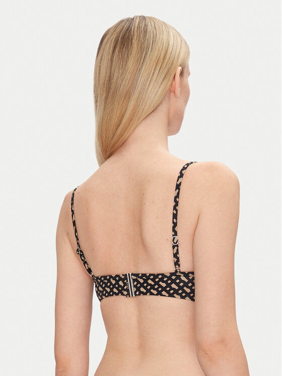 BOSS BOSS Góra od bikini Bb Monogram 50535267 Czarny Regular Fit