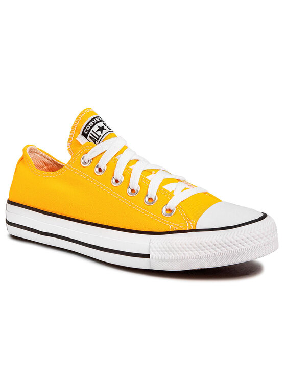 converse orange jaune