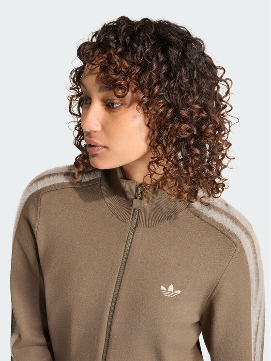 adidas adidas Bluza 164730 Brązowy Slim Fit