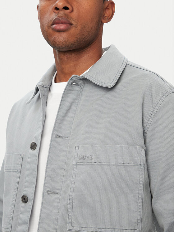 BOSS BOSS traper košulja Laredo-3 50566354 Svijetlo siva Regular Fit