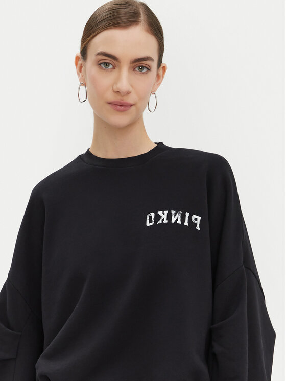 PINKO PINKO Felpa Macedonia 104281 Nero Regular Fit