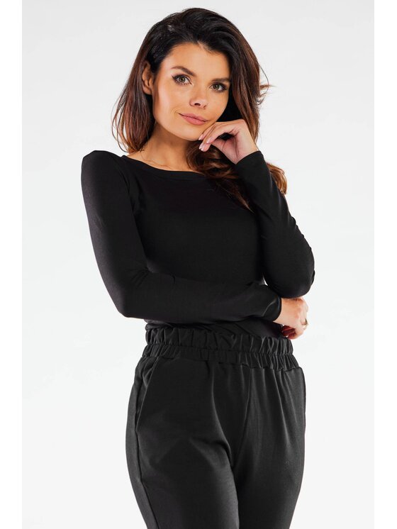 Infinite You Infinite You Blusa M288 Nero Basic Fit