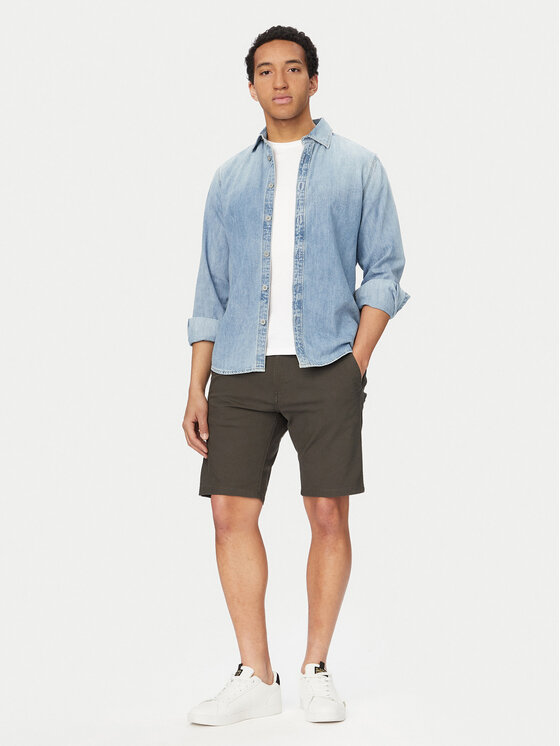 G-Star Raw G-Star Raw Pantalon scurți din material Bronson 3.0 D26337-E172 Gri închis Slim Fit