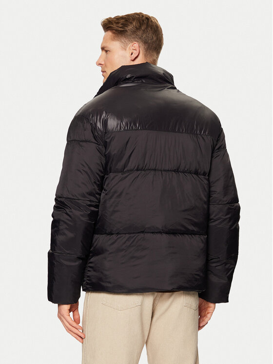 Lindbergh Lindbergh Télikabát 30-303051 Fekete Relaxed Fit