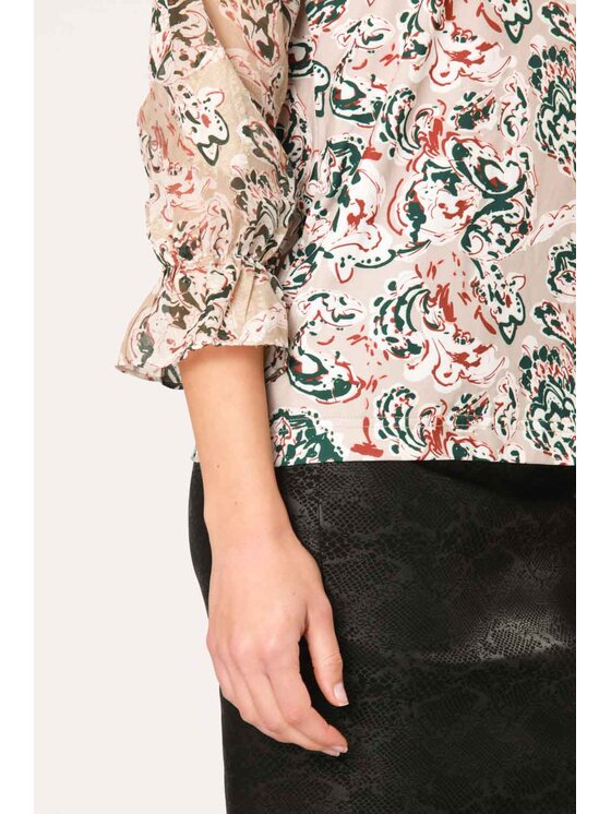 QUIOSQUE QUIOSQUE Halenka APOSTROPHE BLOUSE Béžová Regular Fit