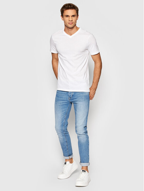 United Colors Of Benetton United Colors Of Benetton Tricou 3U53J4231 Alb Regular Fit